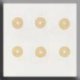 12289 Glass Treasures-Round Bead 4mm Matte Smokey Topaz (Qty. 6) THUMBNAIL